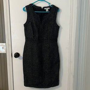Liz Claiborne Blue/Black/Gold Dress Size 10
